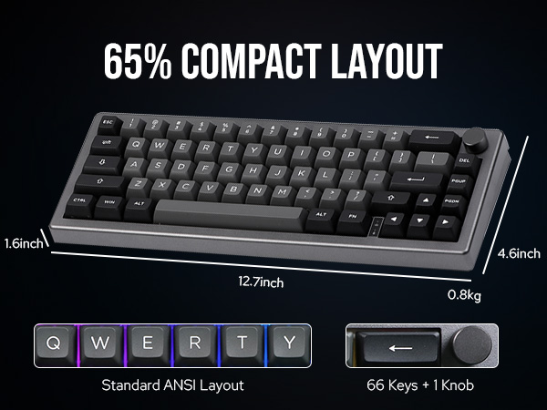 EK68 wireless gaming keyboard