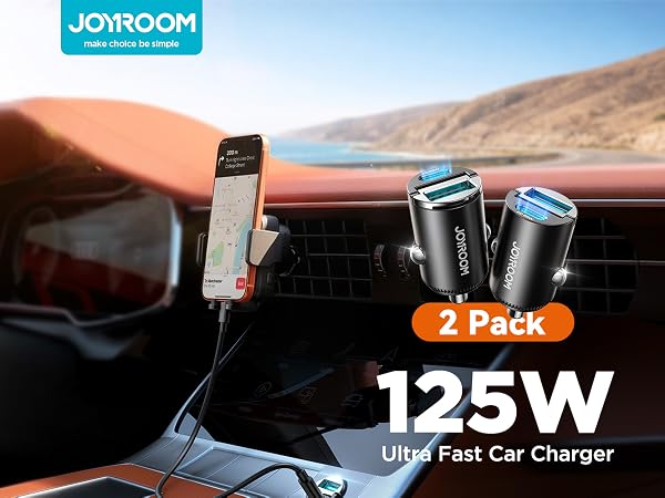 JOYROOM 2 Pack 125W Fast Car Charger