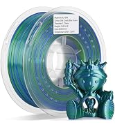 LANDU Silk PLA Filament 1.75mm 3D Printer Multicolor Filament Gradient Color Changing Filament 1k...