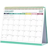 2026-2027 Desk Calendar - Calendar 2026-2027, Jul. 2026 - Dec. 2027, 9.8" x 8.3", Standing Flip 2...