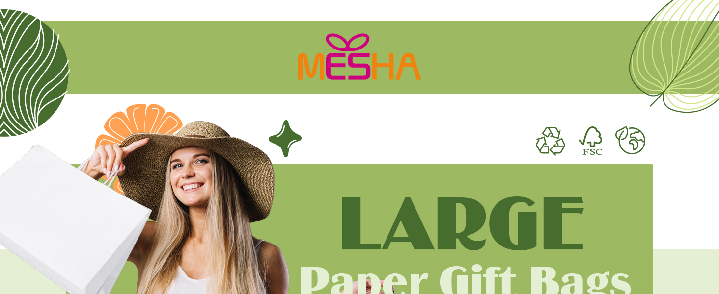 white shopping bags