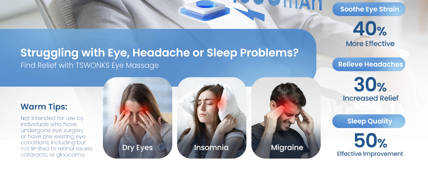 Eye Massager for Migraines