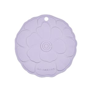 Silicone Petal Trivet in Powder Purple