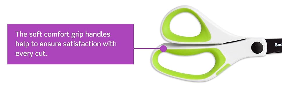 Soft comfort grip handles help ensure satisfaction with every cut.