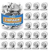 24 Pack Magnetic Clips Fridge Magnets Heavy Duty Magnet Clips for Whiteboard & Refrigerator Wide ...