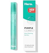 Hero Cosmetics Pimple Correct Acne Clearing Gel Pen - Maximum Strength 2% Salicylic Acid, Derm-Te...