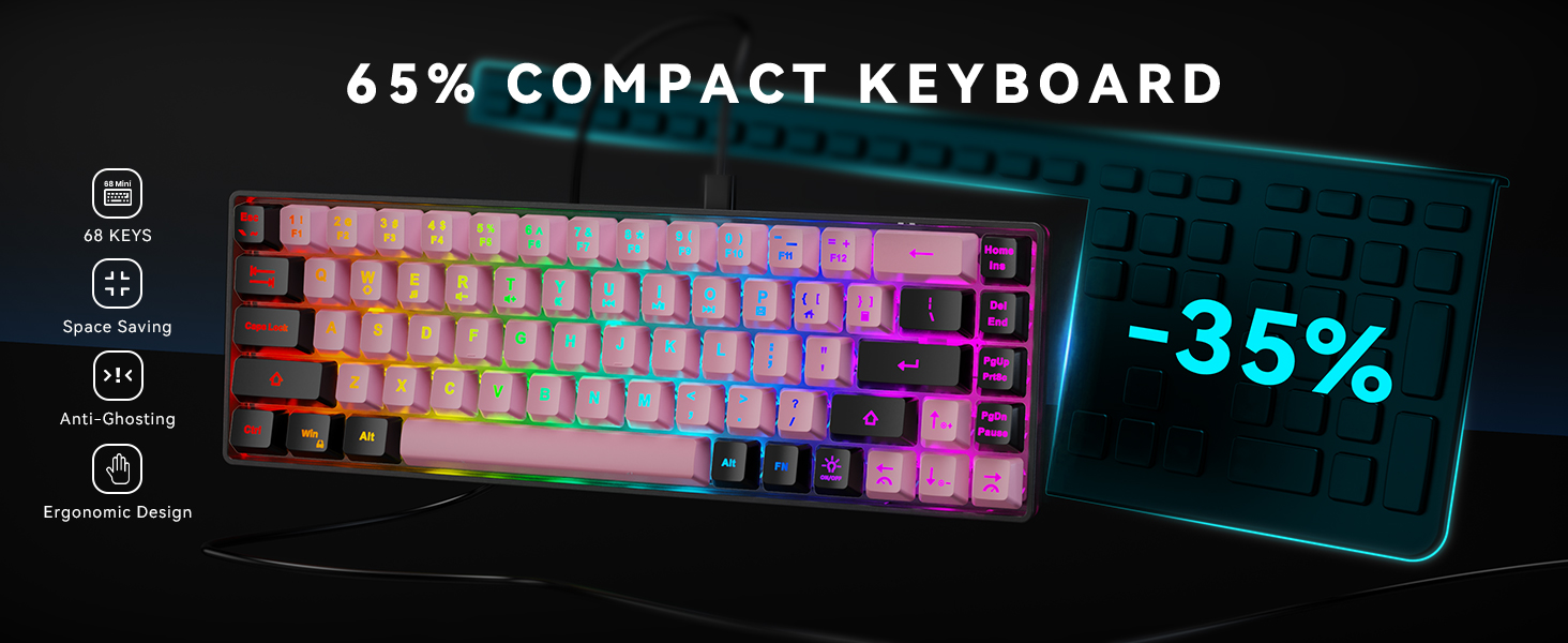 wired gaming keyboard