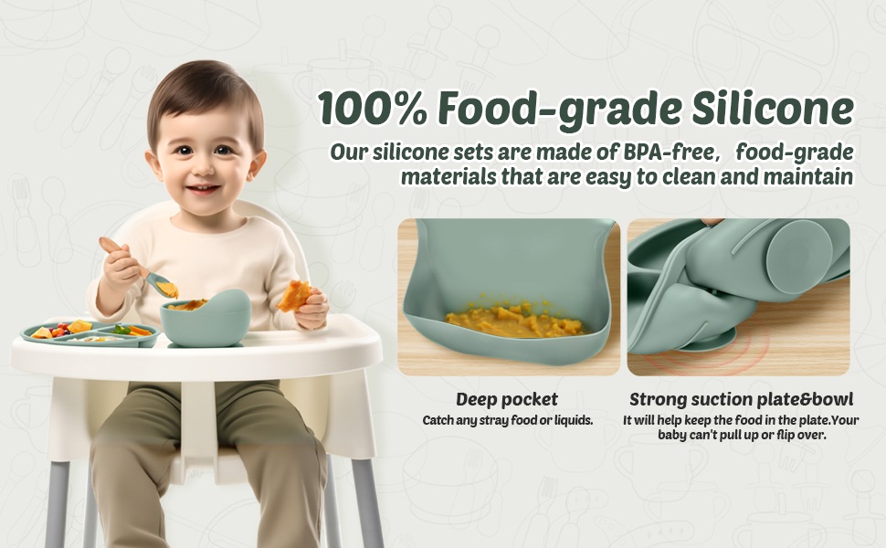 Silicone Baby Feeding Set