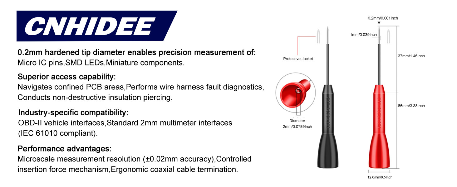 fluke needle probes multimeter needle probes 600V/10A Multimeter Accessory for Fluke Leads tl71 tl75