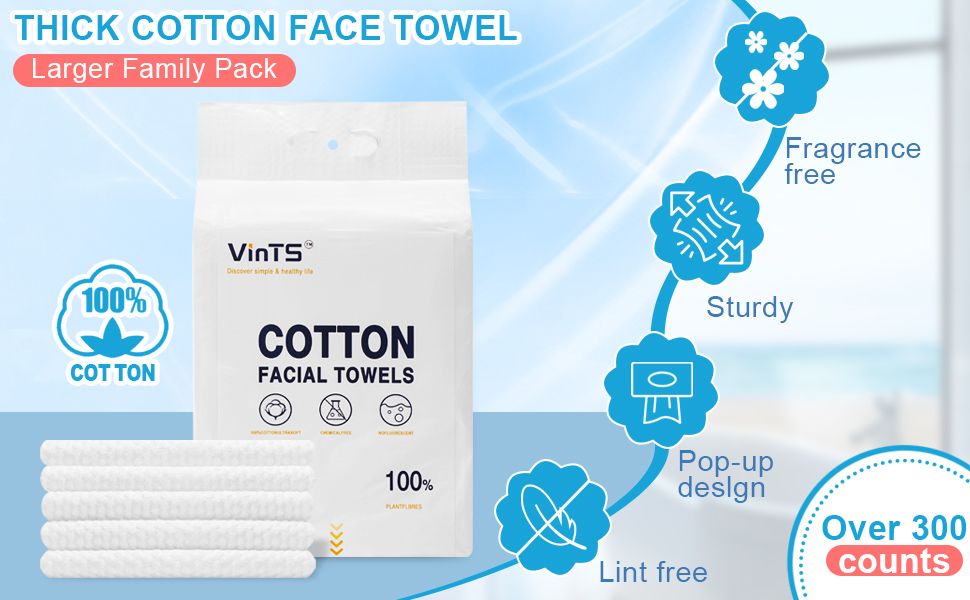 COTTON FACIAL TOWELS FOR WOMEN