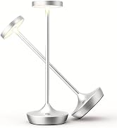 Willdoak Cordless Table Lamp Rechargeable - 6000mAh LED Battery Operated Table Light - Portable T...
