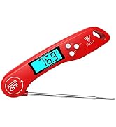 DOQAUS Digital Meat Thermometer, Instant Read Food Thermometer for Cooking | Backlit & Auto-Rotat...