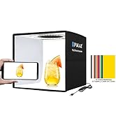 PULUZ Mini Photo Studio Light Box, Portable Folding Photography Light Booth, CRI>95, 96pcs LED Li...