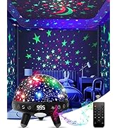 Kids Night Light Projector with Music.Baby Night Light Star Projector with Remote & Timer.Baby Se...