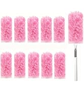 GMLRKY Duster Kit, 10 Refills & 1 12.6-32inch Extendable Handle, 360° Microfiber Dusters for Dust...