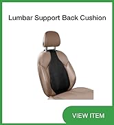 Lumbar support back cushion, seat cushion for car seat driver