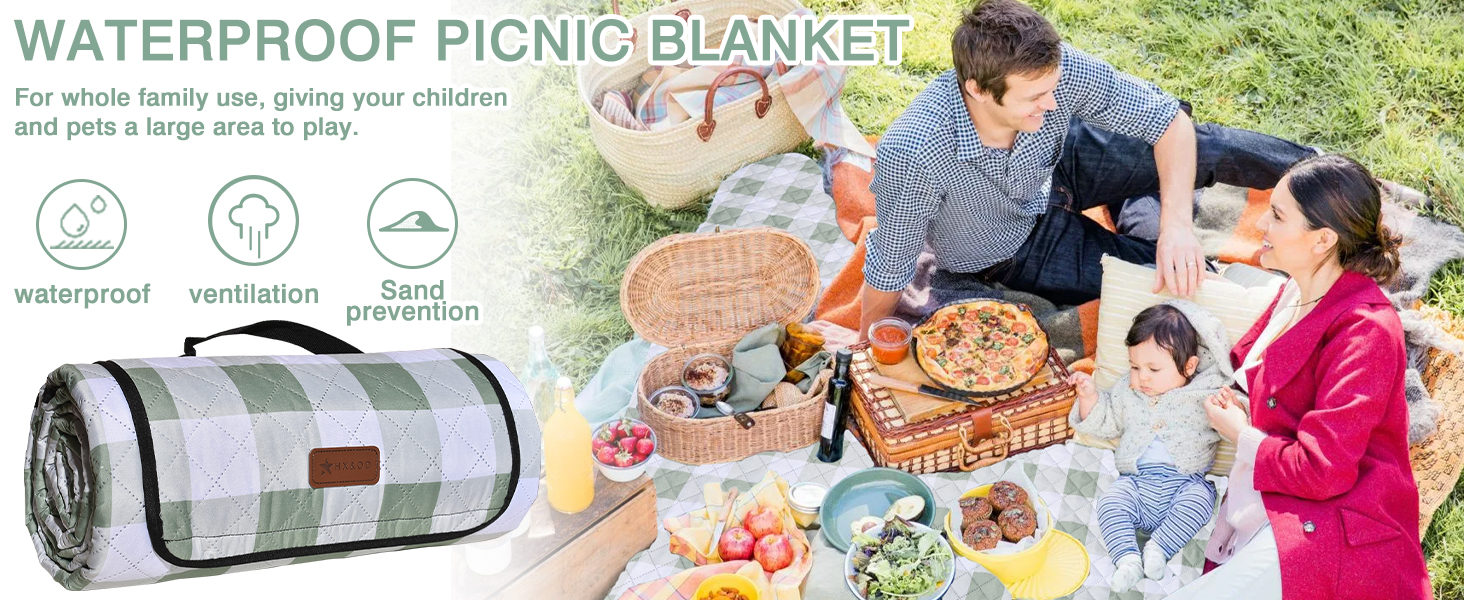 Outdoor large picnic mats, picnic blankets, camping blankets