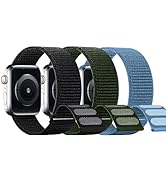 SimpleThings Compatible with Kids Apple Watch Bands, Nylon Hook and Loop for K12 Boy Girl Small W...