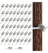 50 Pack Electric Fence Insulator Porcelain Insulator, Heavy Duty Ceramic Lag Screw Insulator Porc...