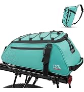 KEMIMOTO Rear Bike Rack Bag - 8L PVC Water Resistant Ebike Bags for Bicycle Rear Rack, Bicycle Tr...