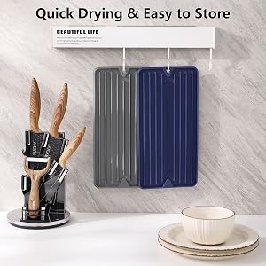 Quick Water Releasing Drying Pad for Dish