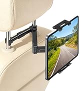Tablet Holder for Car Headrest, Adjustable 360° Rotating Car Tablet Mount, Car Back Seat
