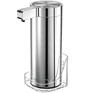 DUMUTRIJIN Touchless Automatic Soap Dispenser Wall Mount Stainless Steel with Sensor Infrared 9 o...