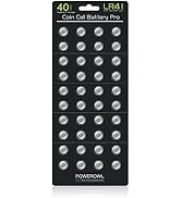 POWEROWL High Capacity LR41 Batteries 40 Pack, AG3 L736 392 384 192 Premium Alkaline Battery 1.5V...