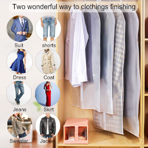 Pwsap 12 Pack Breathable Clothes Covers with Zip