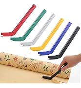 LIZAAL 6-Pack Wrapping Paper Cutter Set | Safe and Easy Gift Wrap Cutter for Christmas and Birthd...