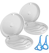BVN 2 Pcs Retainer Case, Slim Braces Case, Denture Case, Mouth Guard Case, Teeth Aligner Case, Re...