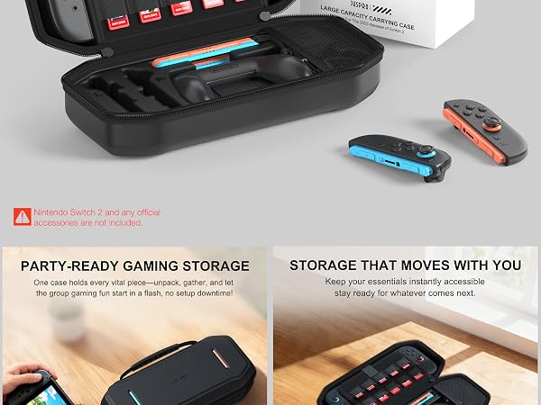 juspro carrying case for switch 2