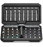 AMIR Magnetic Screwdriver Set, Ratchet Screwdriver Set with 40 Precision Bits and Ratchet Handle,...
