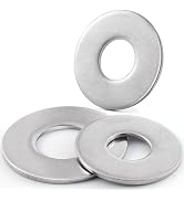 VGBUY 40PCS 1/2 Flat Washers for Screws and Bolts, 1-1/4 OD, Thickened 304 Stainless Steel 1/2 Wa...