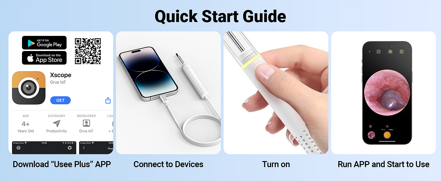 otoscope with light ear scope digital otoscope for kids smart otoscope for iphone