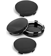 CouTunp 4PCS Car Wheel Center Caps, 60MM/2.36In OD 56MM/2.2In ID Center Hub Cover, ABS Snap-in Ve...