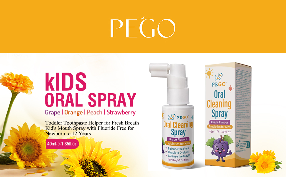 Kids Oral Spray, Toddler Toothpaste Helper for Daily Oral Care and Fresh Breath
