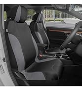 BDK UltraSleek Gray Car Seat Covers Full Set