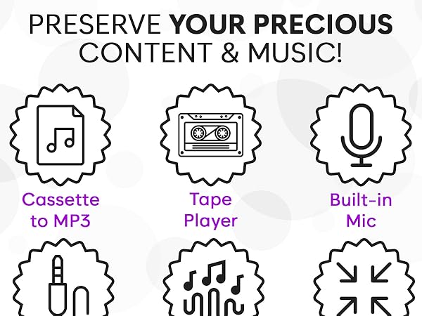 K7 Cassette Player WHITE