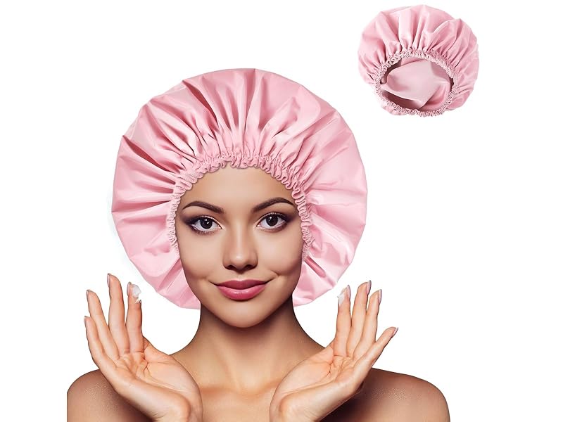 1 Double-layer Shower Caps