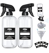 Veco 10oz Spray Bottle with Adjustable Nozzle, 360° Water Spray Bottles for Cleaning Solution, Pl...