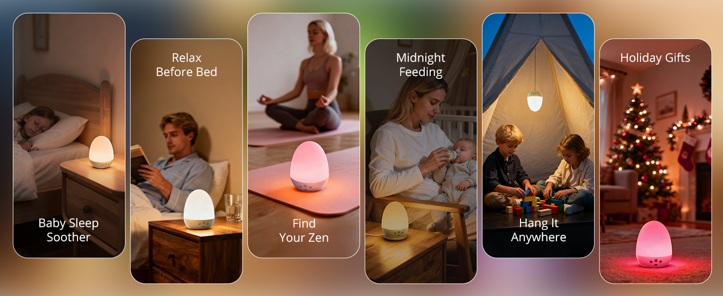 Baby Night Light with White Noise