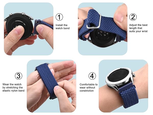 nylon watch bands loop