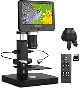 JOYALENS JL246PS 3 Lens HDMI Digital Microscope, UHD 4000× 24MP Biological Microscope with Prepar...