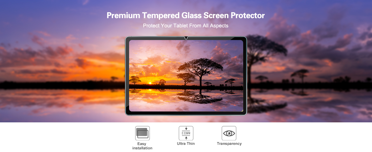 Screen Protector for Galaxy Tab A11+ / A9+ 5G 11" with Camera Lens Protector