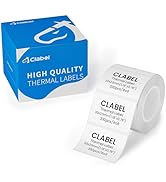 Clabel Thermal Label for CLABEL 221B/220B/230B Label Maker, 1.18" × 0.79" (30x20mm) Thermal Stick...