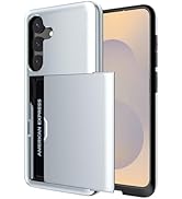 Jiunai for Samsung Galaxy S25 Case Card Holder Wallet for 2 Cards IDs License Credit Card Slot Hi...