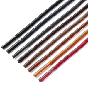 red tan brown black dark green navy thine waxed shoelaces for dress shoe men