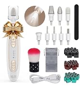 PELCAS Electric Toenail Grinder for Thick Toenails, 5 Speeds Manicure and Pedicure Kit, Cordless ...