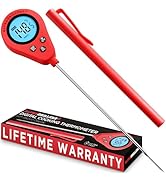 Alpha Grillers Instant Read Meat Thermometer, Digital Food Thermometer for Cooking, Bread Thermom...